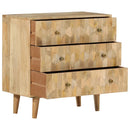 skuffeskab 70x35x70 cm massivt mangotræ