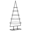 dekorativt juletræ 90 cm metal sort