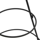 dekorativt juletræ 90 cm metal sort