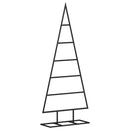 dekorativt juletræ 90 cm metal sort