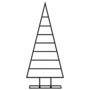 dekorativt juletræ 125 cm metal sort