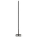 dekorativt juletræ 125 cm metal sort