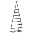 dekorativt juletræ 125 cm metal sort