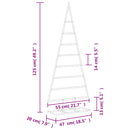 dekorativt juletræ 125 cm metal sort