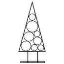 dekorativt juletræ 60 cm metal sort