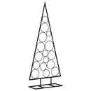 dekorativt juletræ 125 cm metal sort