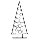 dekorativt juletræ 125 cm metal sort