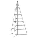 dekorativt juletræ 180 cm metal sort