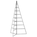 dekorativt juletræ 180 cm metal sort
