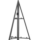dekorativt juletræ 180 cm metal sort