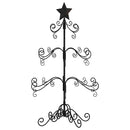 dekorativt juletræ 90 cm metal sort