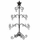 dekorativt juletræ 90 cm metal sort