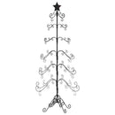 dekorativt juletræ 180 cm metal sort