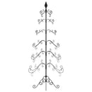dekorativt juletræ 180 cm metal sort