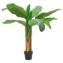kunstigt banantræ 9 blade 120 cm grøn