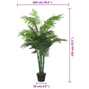 kunstig palme 28 blade 120 cm grøn