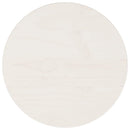 bordplade Ø30x3 cm rund massivt fyrretræ hvid