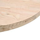 bordplade Ø40x3 cm rund massivt fyrretræ