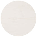 bordplade Ø40x3 cm rund massivt fyrretræ hvid