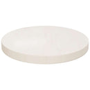 bordplade Ø40x3 cm rund massivt fyrretræ hvid