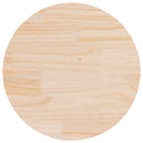 bordplade Ø60x3 cm rund massivt fyrretræ