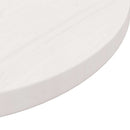 bordplade Ø60x3 cm rund massivt fyrretræ hvid