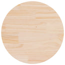 bordplade Ø70x3 cm rund massivt fyrretræ