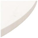 bordplade Ø70x3 cm rund massivt fyrretræ hvid