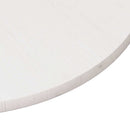 bordplade Ø80x3 cm rundt massivt fyrretræ hvid