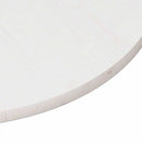 bordplade Ø90x3 cm rund massivt fyrretræ hvid