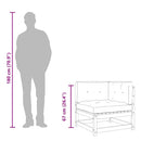 lænestol 60 cm stof brun