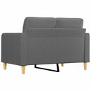 2-personers sofa 120 cm stof mørkegrå
