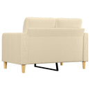 2-personers sofa 120 cm stof cremefarvet