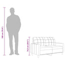 2-personers sofa 120 cm stof brun