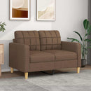 2-personers sofa 120 cm stof brun
