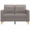 2-personers sofa 120 cm stof gråbrun