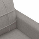 2-personers sofa 140 cm stof gråbrun