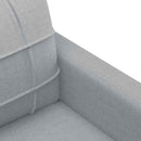 3-personers sofa 180 cm stof lysegrå