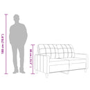2-personers sofa 120 cm kunstlæder cremefarvet