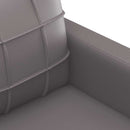 2-personers sofa 120 cm kunstlæder grå