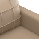 2-personers sofa 120 cm kunstlæder cappuccino