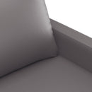 3-personers sofa 180 cm kunstlæder grå