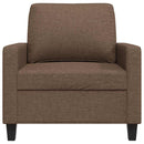 lænestol 60 cm stof brun
