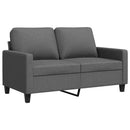 2-personers sofa 120 cm stof mørkegrå