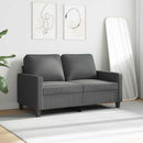 2-personers sofa 120 cm stof mørkegrå