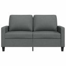 2-personers sofa 120 cm stof mørkegrå