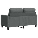 2-personers sofa 120 cm stof mørkegrå