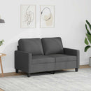 2-personers sofa 120 cm stof mørkegrå