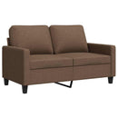 2-personers sofa 120 cm stof brun