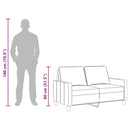2-personers sofa 120 cm stof brun